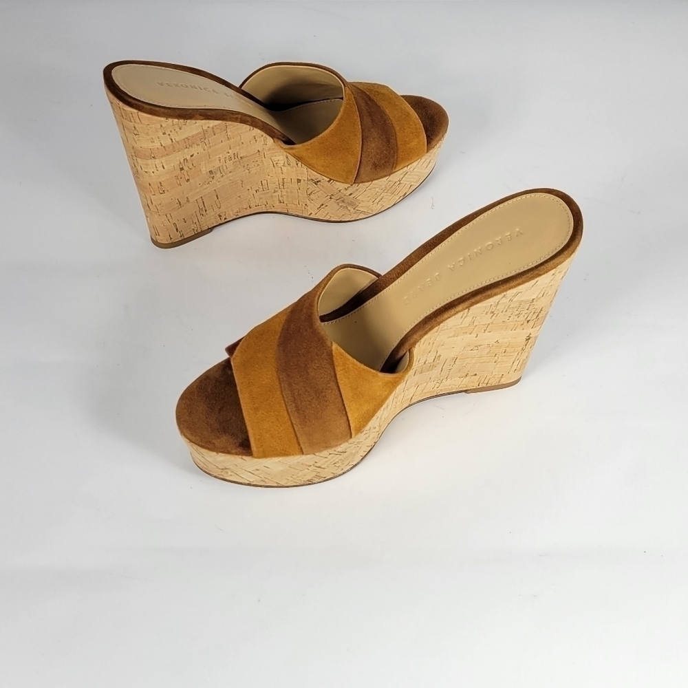 Veronica Beard Dali Patchwork On Platform Wedge S… - image 3